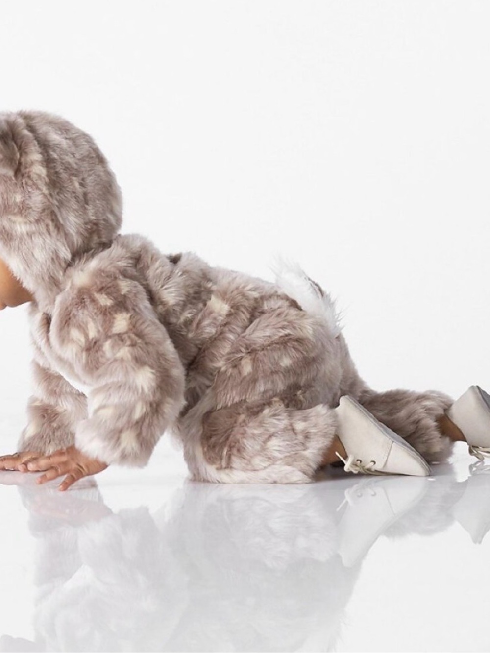NEW POTTERY BARN KIDS Plush Woodland FAWN DEER Kids Costume SZ 0-6 MONTHS NWT - Picture 5 of 15
